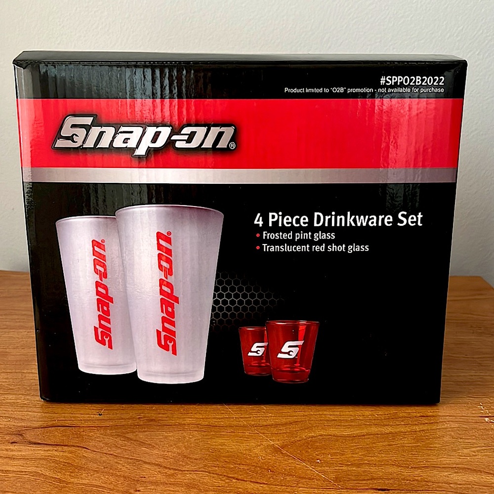Snap-on Frosted Pint Glasses